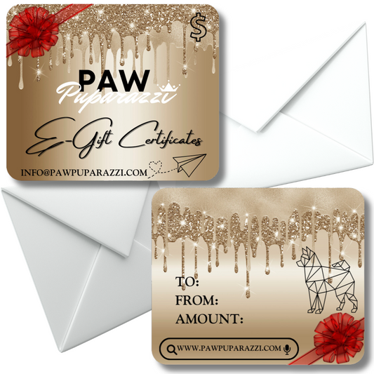 The PAW PUPARAZZI E-Gift Card