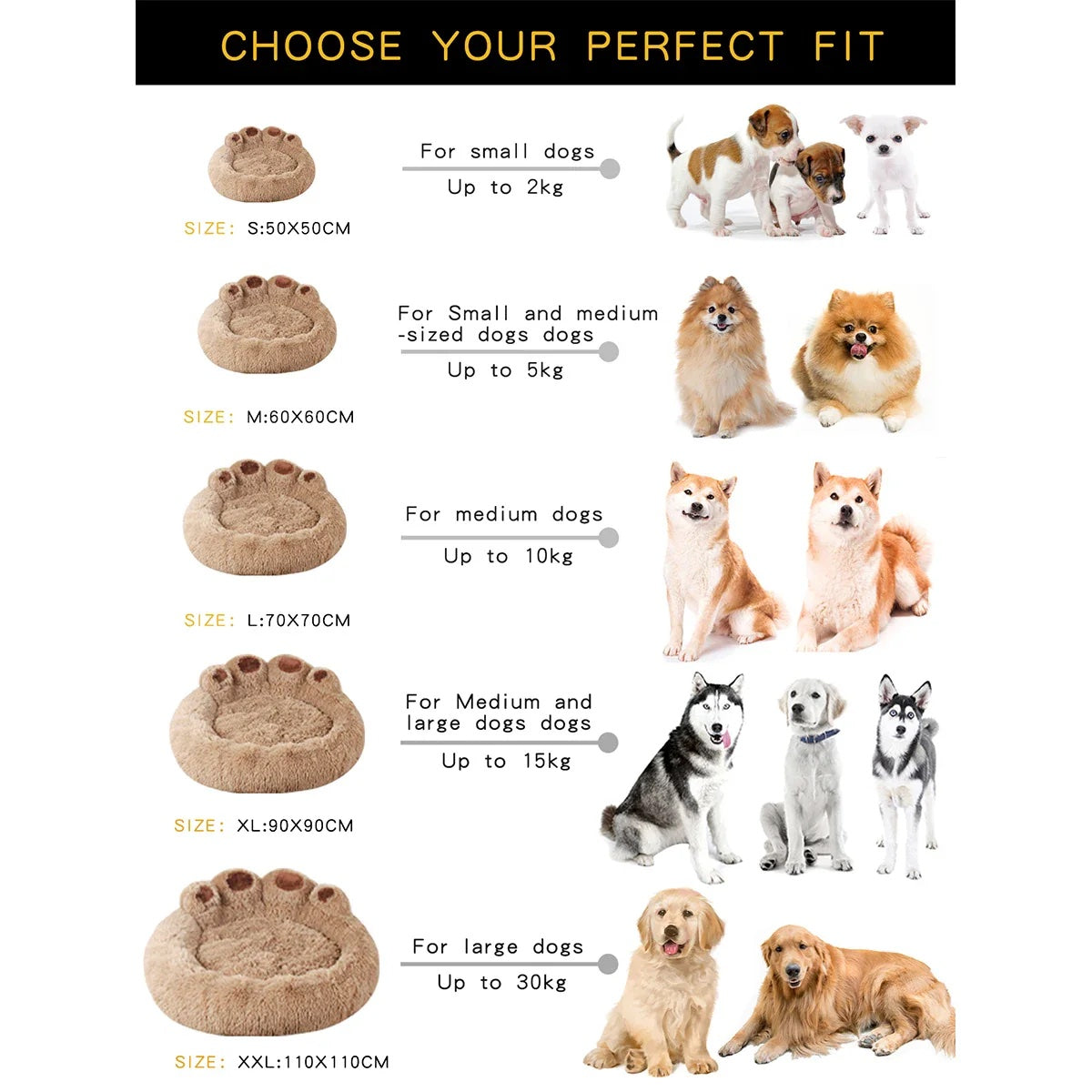 Calming Paw Bed — Plush Comfort for Everyday Rest
