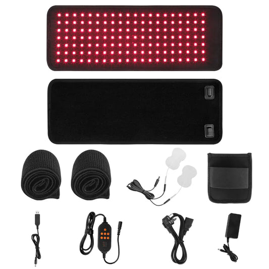 Heating Massage Belt With Red & Infrared Light Therapy + EMS!