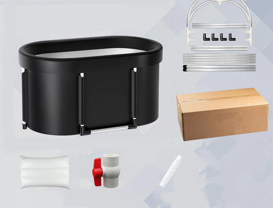 Portable Ice Bath Tub — Cold Plunge Recovery & Relaxation, Anywhere! (Full Set)
