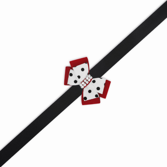 Susan Lanci Designs Minnie Double Nouveau Bow Leash