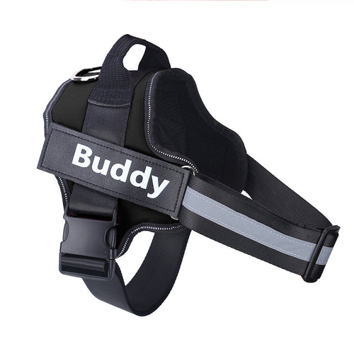 Personalized Dog Harness NO PULL Reflective Breathable Adjustable & Leash Set