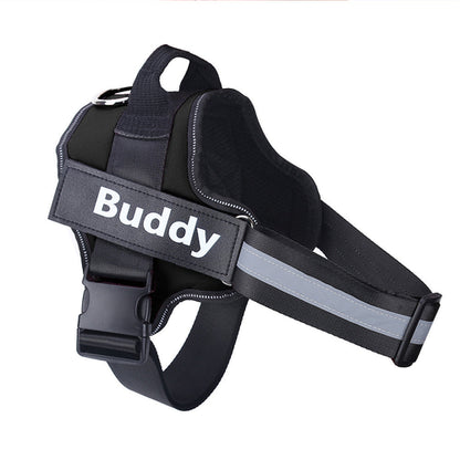 Personalized Dog Harness NO PULL Reflective Breathable Adjustable & Leash Set