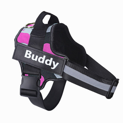 Personalized Dog Harness NO PULL Reflective Breathable Adjustable & Leash Set