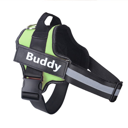 Personalized Dog Harness NO PULL Reflective Breathable Adjustable & Leash Set