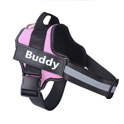 Personalized Dog Harness NO PULL Reflective Breathable Adjustable & Leash Set