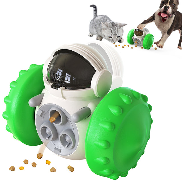 Juguete robótico inteligente para mascotas: dispensador de comida que estimula el cerebro