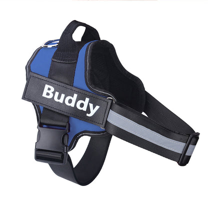 Personalized Dog Harness NO PULL Reflective Breathable Adjustable & Leash Set