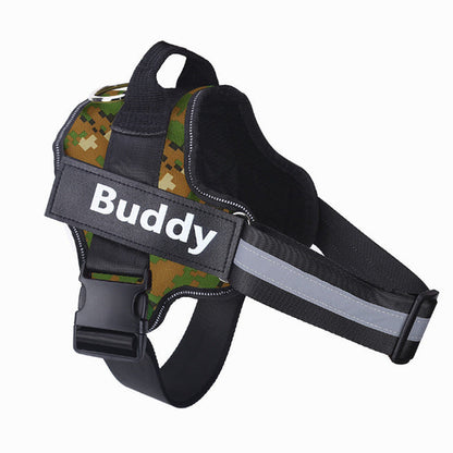 Personalized Dog Harness NO PULL Reflective Breathable Adjustable & Leash Set