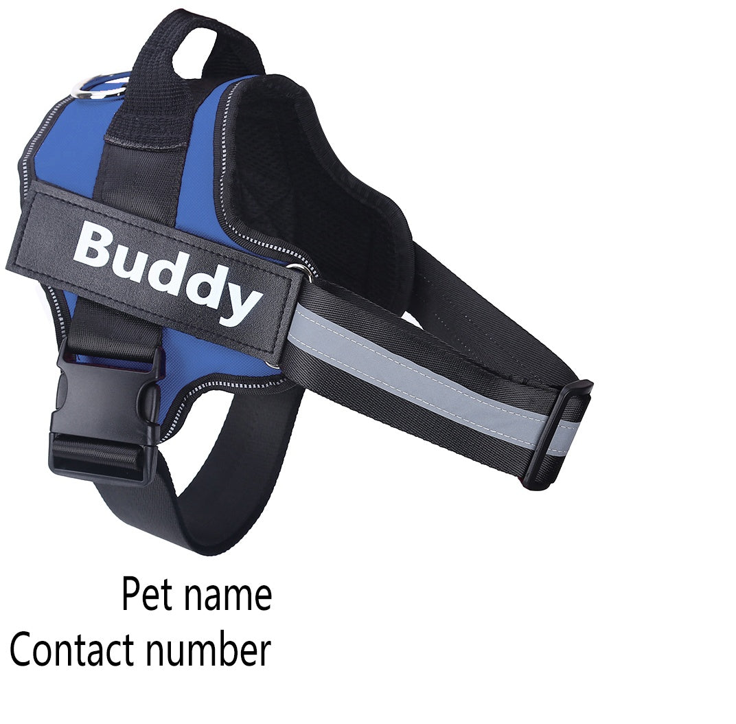 Personalized Dog Harness NO PULL Reflective Breathable Adjustable & Leash Set