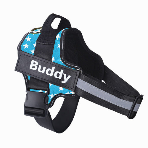 Personalized Dog Harness NO PULL Reflective Breathable Adjustable & Leash Set