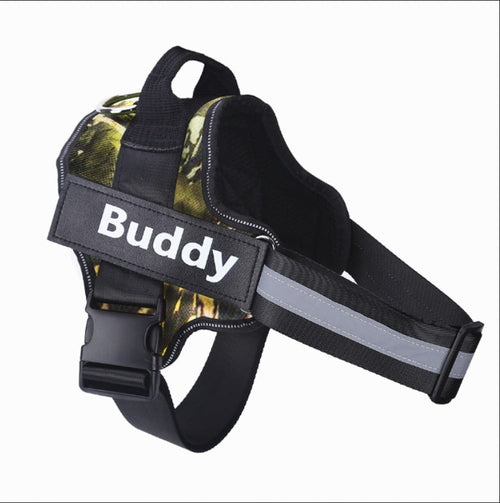 Personalized Dog Harness NO PULL Reflective Breathable Adjustable & Leash Set