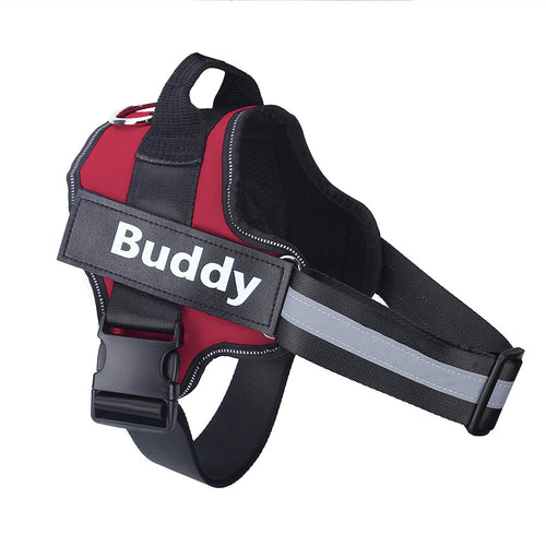 Personalized Dog Harness NO PULL Reflective Breathable Adjustable & Leash Set