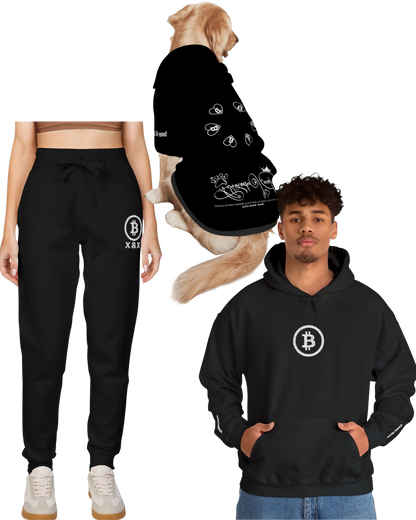 Matching Moments Bitcoin 3-Piece Personalized Bundle Set For Owner & Dog