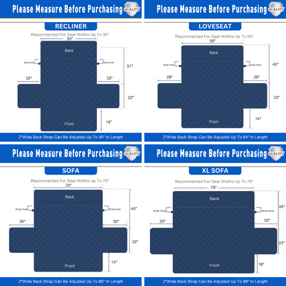 Funda de sofá impermeable y antideslizante: protector acolchado esencial para muebles