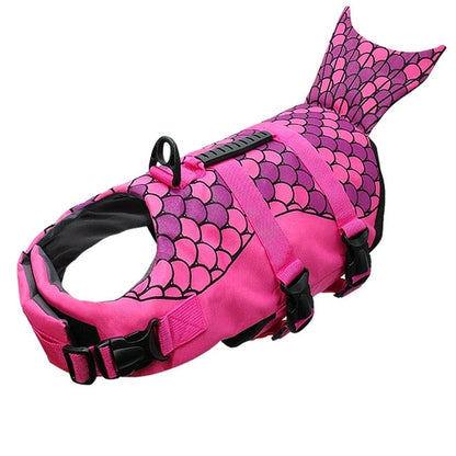 Chaleco salvavidas y traje de baño de seguridad para perros de sirena