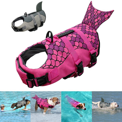 Chaleco salvavidas y traje de baño de seguridad para perros de sirena