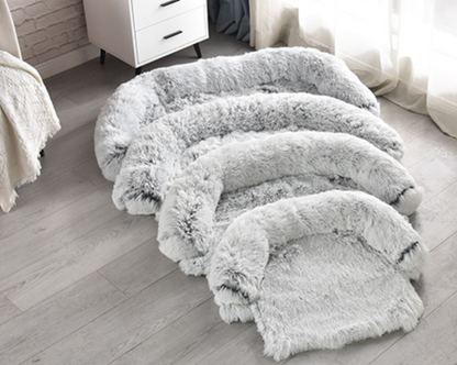 Sofá cama de felpa ultra relajante para perros