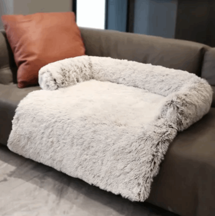 Sofá cama de felpa ultra relajante para perros