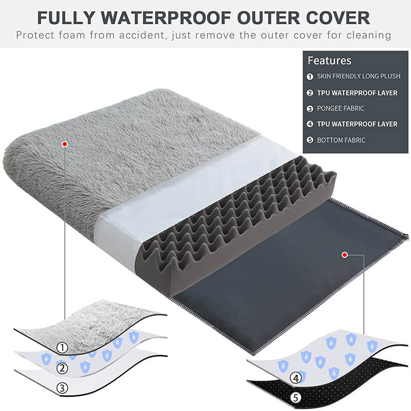 Cama ortopédica calmante lavable para perros