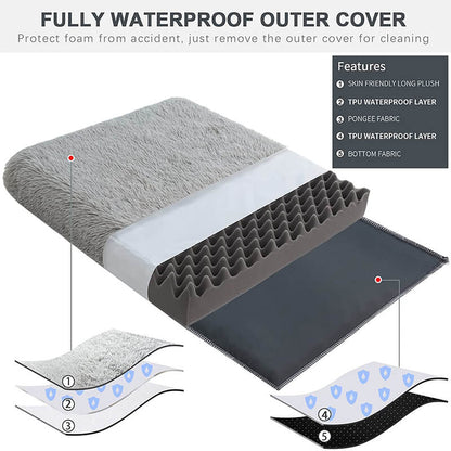 Cama ortopédica calmante lavable para perros
