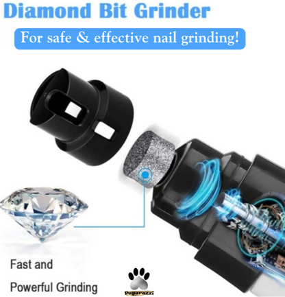 Diamond Claws: Amoladora con alimentación USB y recortadora de uñas LED para perros