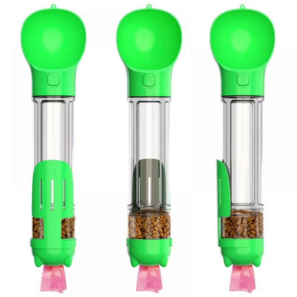 Botella de agua de viaje legendaria 5 en 1 para perros
