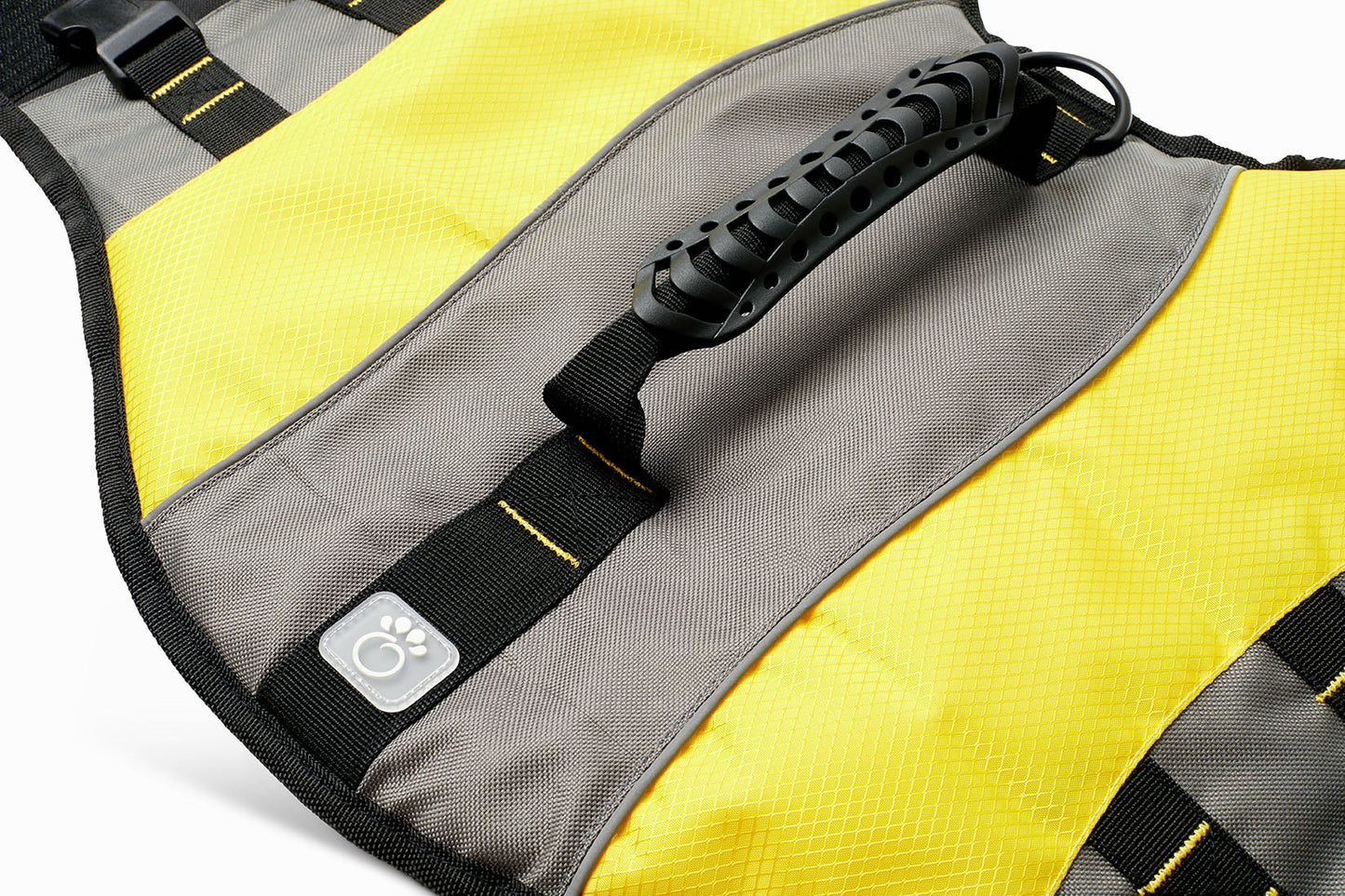 Chaleco salvavidas amarillo para perros 