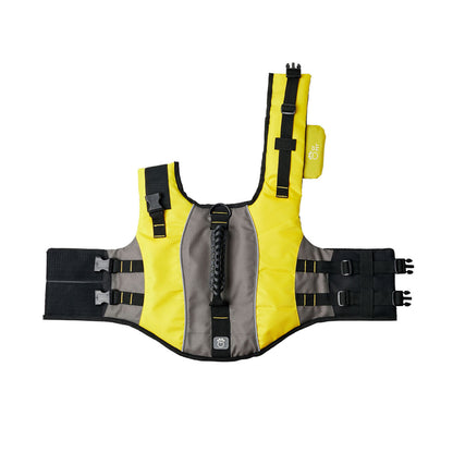 Chaleco salvavidas amarillo para perros 