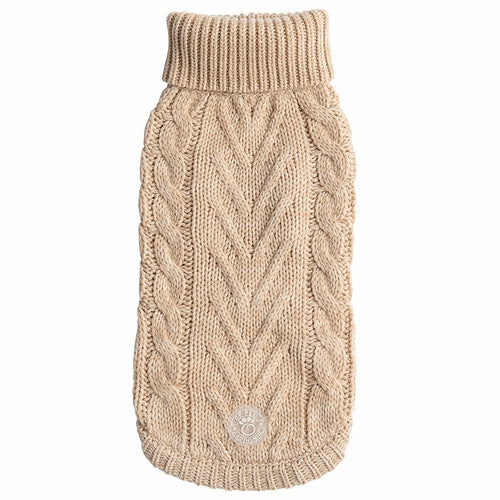 Oatmeal Chalet Dog Sweater