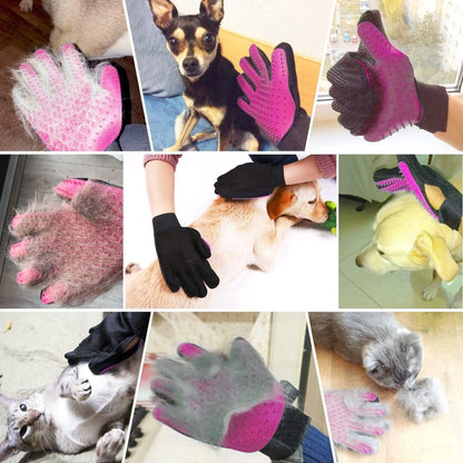 Guantes suaves para el cuidado de mascotas que eliminan el pelo suelto