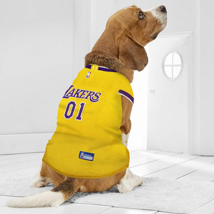 Los Angeles Lakers Basketball Mesh Dog Jersey