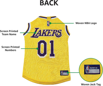 Los Angeles Lakers Basketball Mesh Dog Jersey