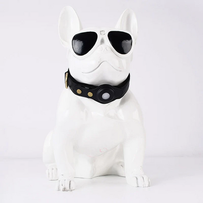 Collar para perros AirTag de cuero genuino premium, impermeable y exclusivo