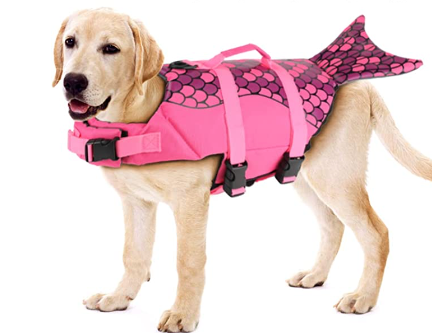 Chaleco salvavidas y traje de baño de seguridad para perros de sirena