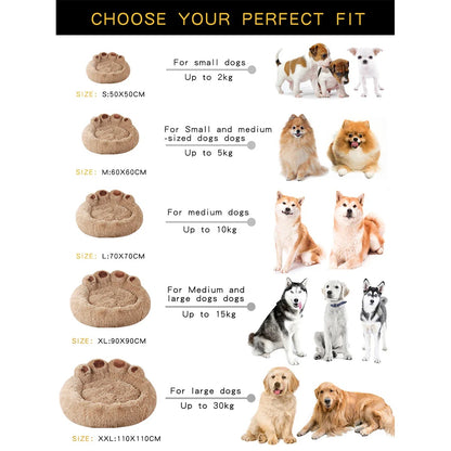 Calming Paw Bed — Plush Comfort for Everyday Rest