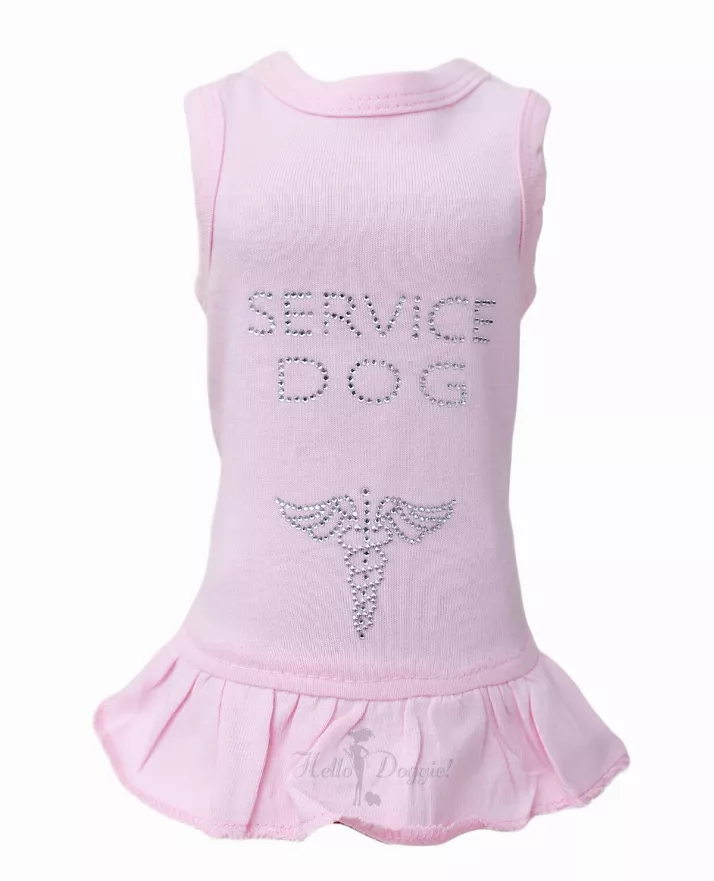 Vestido para perro de servicio