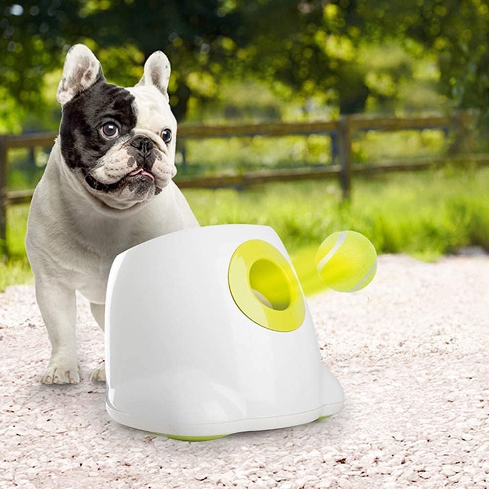 Juguete interactivo para perros lanzador de pelotas de tenis