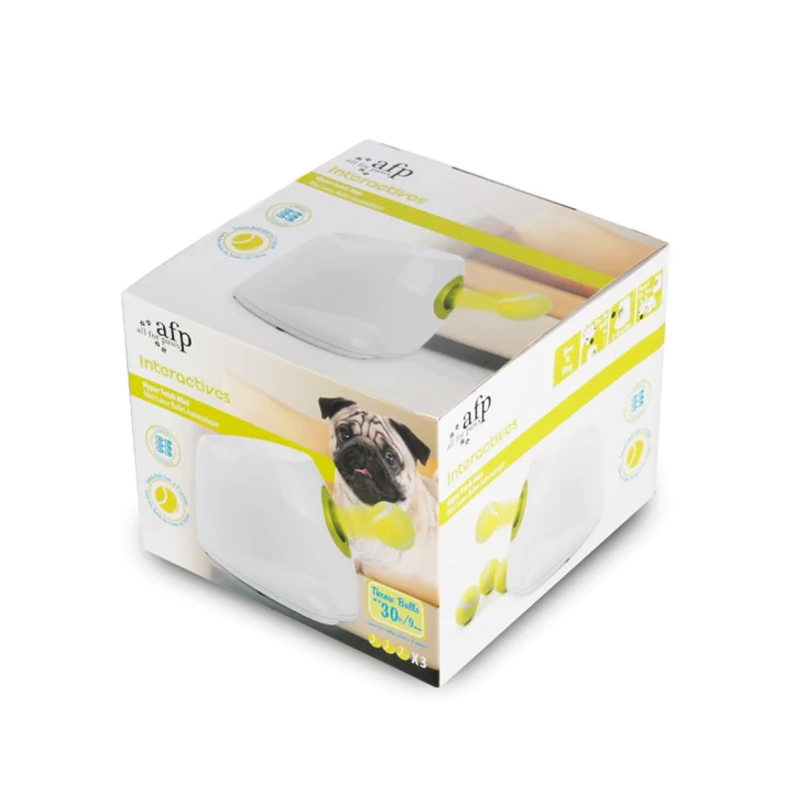 Juguete interactivo para perros lanzador de pelotas de tenis