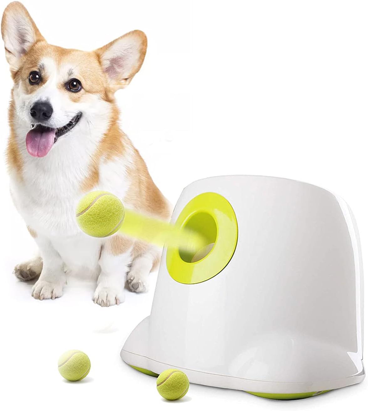 Juguete interactivo para perros lanzador de pelotas de tenis