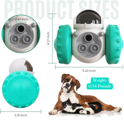Juguete robótico inteligente para mascotas: dispensador de comida que estimula el cerebro