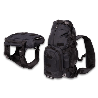 Arnés para caminar y mochila de almacenamiento (K9 - hasta 13.6 kg)