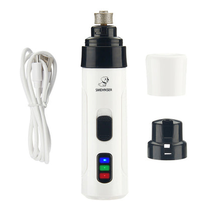 Diamond Claws: Amoladora con alimentación USB y recortadora de uñas LED para perros