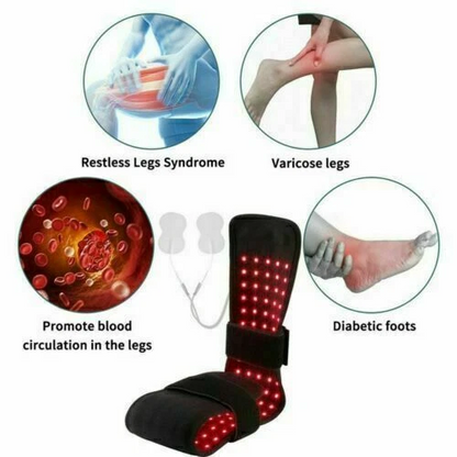 Heating Massage Belt With Red & Infrared Light Therapy + EMS!