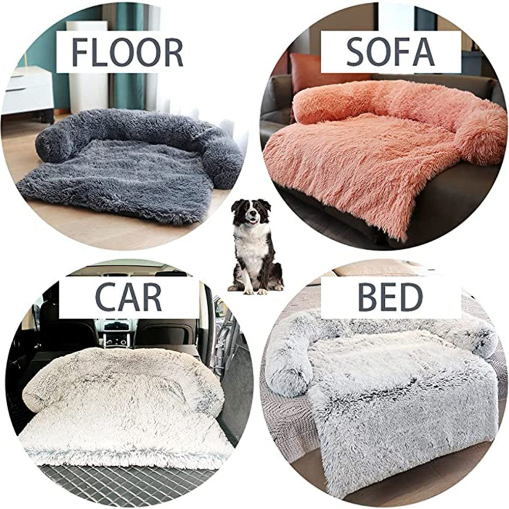 Sofá cama de felpa ultra relajante para perros