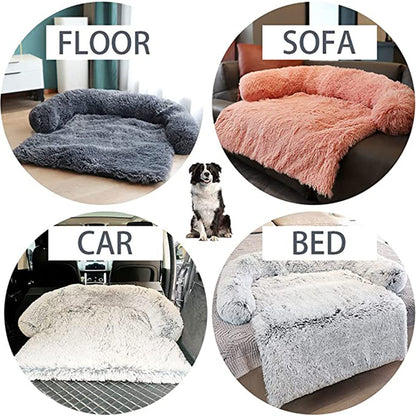 Sofá cama de felpa ultra relajante para perros