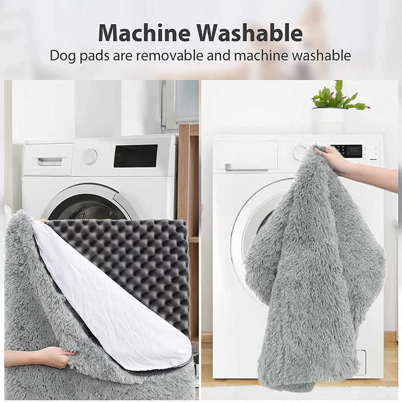 Cama ortopédica calmante lavable para perros