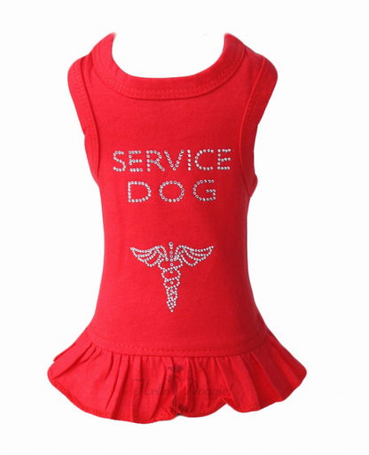Vestido para perro de servicio