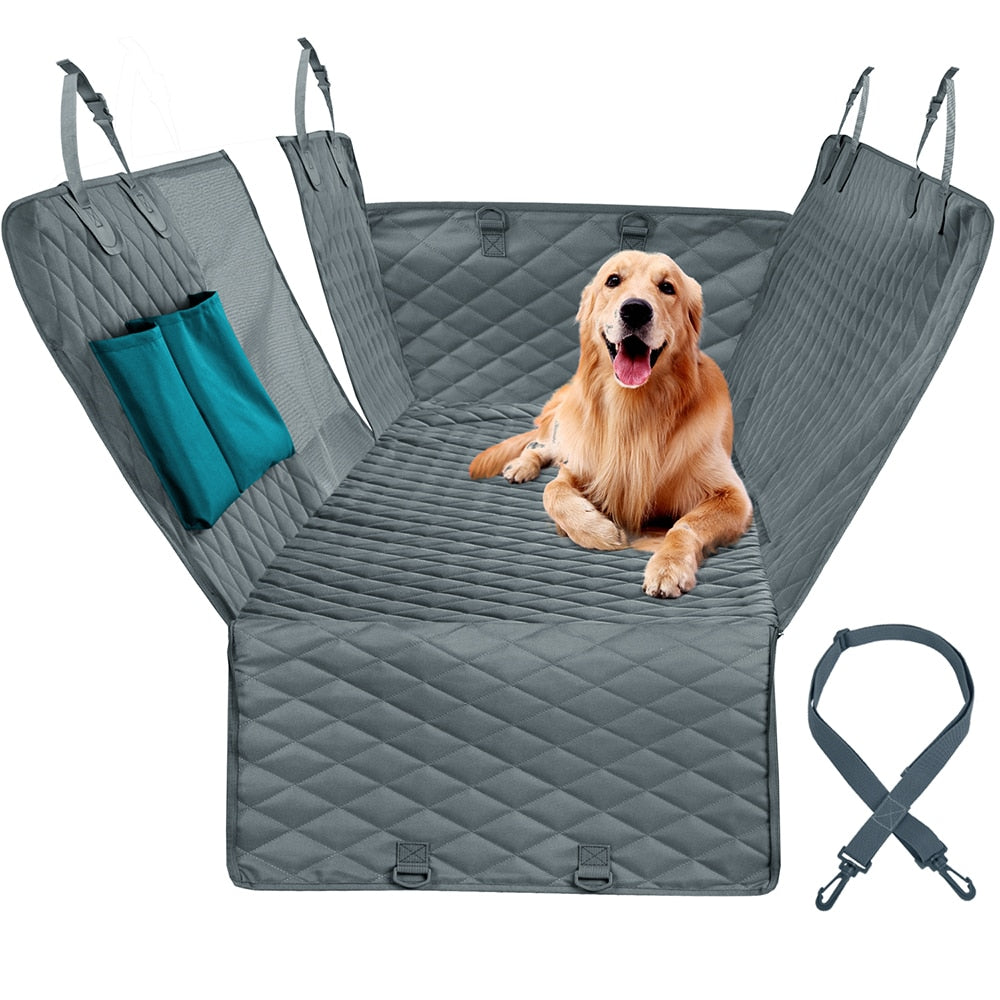 Funda impermeable de lujo para asiento de coche para perros