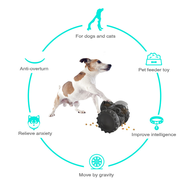 Juguete robótico inteligente para mascotas: dispensador de comida que estimula el cerebro